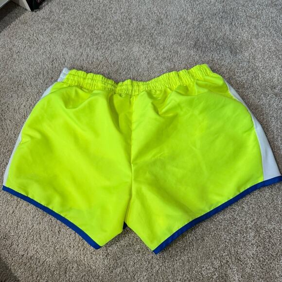 Danskin Now Bright Neon Yellow Athletic Shorts Women’s Size Medium / 8 - 10 - Picture 2 of 8
